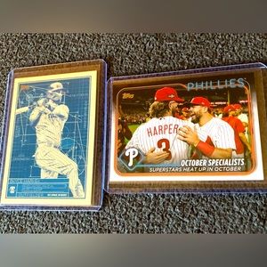 Bryce Harper 2024 Topps Series 1 Baseball-Phillies-Topps Blue Print